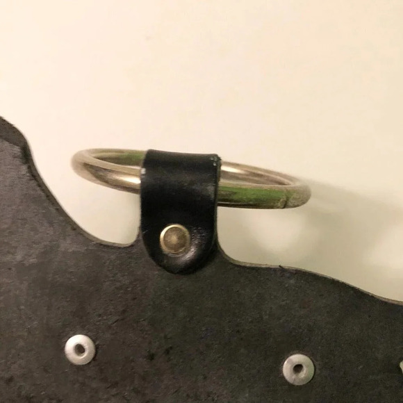 Leather Black Lab Door Knob Bell Hanger  Dog Figure Bell - Picture 8 of 11